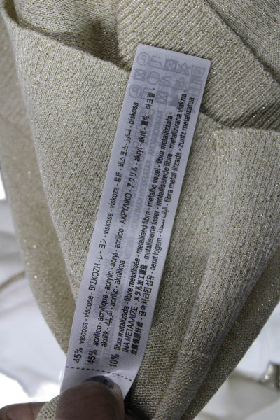 Zara Women Pullover Sweater Beige Viscose Long Sleeve Round Neck Size S