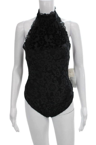 Intimately Free People Womens One Piece Halter Floral Sleeveless Petites Size S