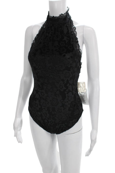 Intimately Free People Womens One Piece Halter Floral Sleeveless Petites Size S