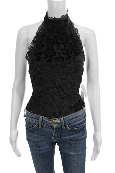 Intimately Free People Womens One Piece Halter Floral Sleeveless Petites Size S