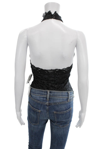 Intimately Free People Womens One Piece Halter Floral Sleeveless Petites Size S