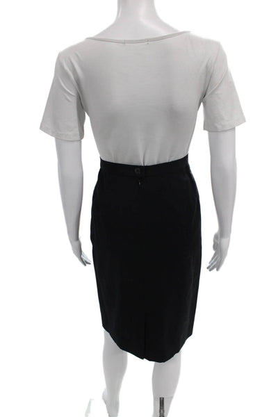 Escada Margaretha Ley Women Straight Pencil Wool Knee Length Skirt Size 42