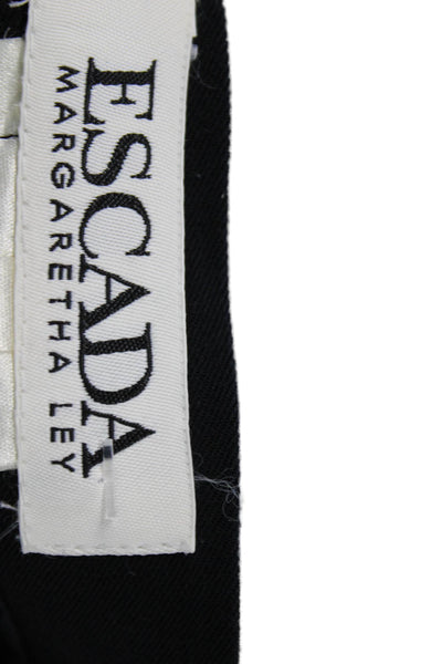Escada Margaretha Ley Women Straight Pencil Wool Knee Length Skirt Size 42