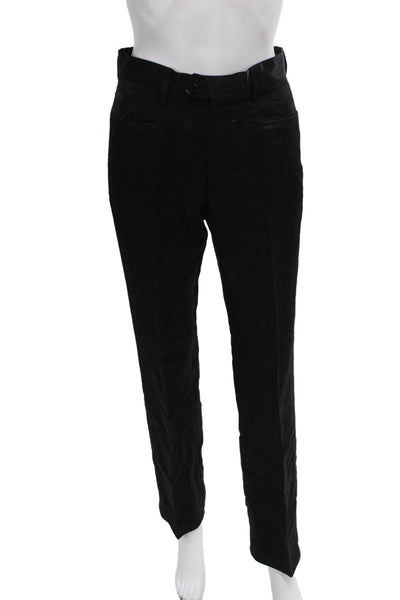 Joseph Women Dress Pants Black Viscose Rayon Button Inseam 30 Size S
