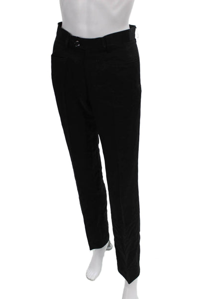 Joseph Women Dress Pants Black Viscose Rayon Button Inseam 30 Size S