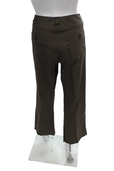 Elie Tahari Womens Dress Pants Brown Polyester Size 12