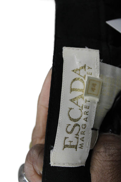 Escada Margaretha Ley Womens Black Wool Dress Pants Size 44