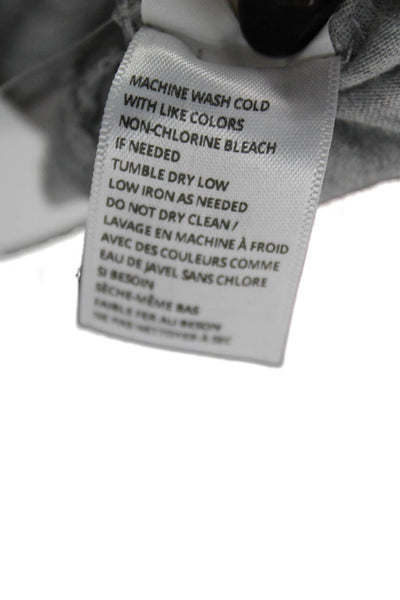 Eterne Womens Basic Gray Crew Neck Short Sleeve T-Shirt Cotton Modal Size M