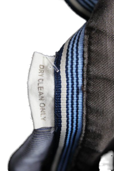 Peter Millar Mens Chino Pants Brown Cotton Button Fly Size 38