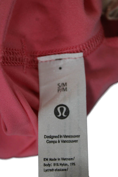 Lululemon Womens Bend This Scoop And Square Sports Bra Pink Size S/M