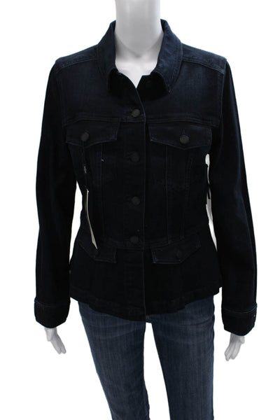 Liverpool Jeans Company Women Military Denim Jacket Blue Size M