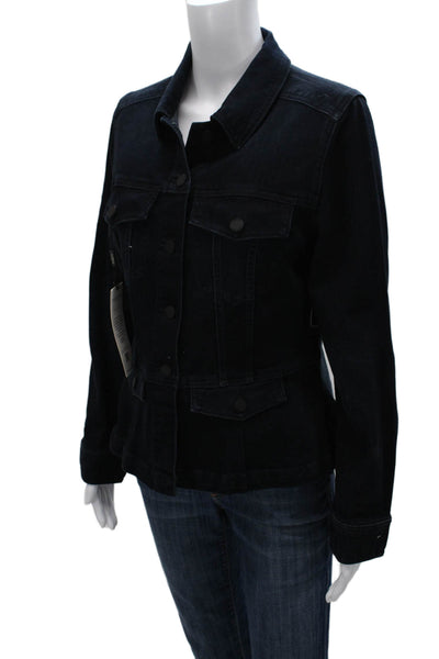 Liverpool Jeans Company Women Military Denim Jacket Blue Size M