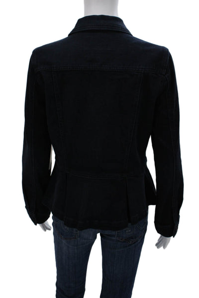 Liverpool Jeans Company Women Military Denim Jacket Blue Size M