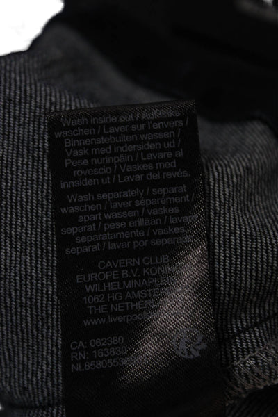 Liverpool Jeans Company Women Military Denim Jacket Blue Size M