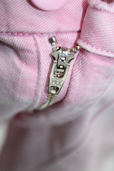 Amo Women Cargo Pants Pink Cotton Size 28