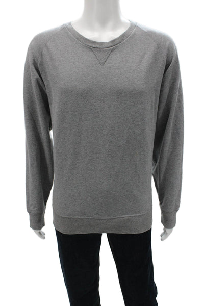 Mack Weldon Mens Pullover Sweatshirt Gray Crewneck Cotton Blend Size 2XL