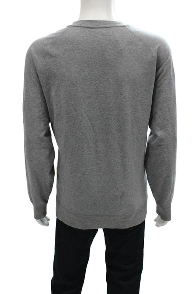 Mack Weldon Mens Pullover Sweatshirt Gray Crewneck Cotton Blend Size 2XL