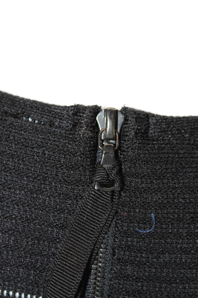 Rag & Bone Womens Fit & Flare Dress Black 3/4 Sleeve Crewneck Zip Size 10