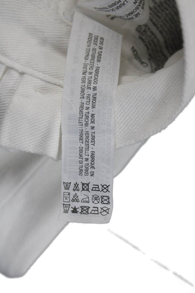 Zara Basic Womens White Cropped High Rise Jeans Size 2