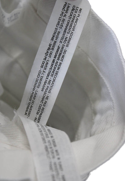 Zara Basic Womens White Cropped High Rise Jeans Size 2