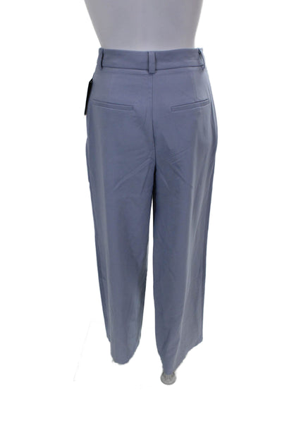NA-KD Women Dress Pants Blue Polyester Button Size 34