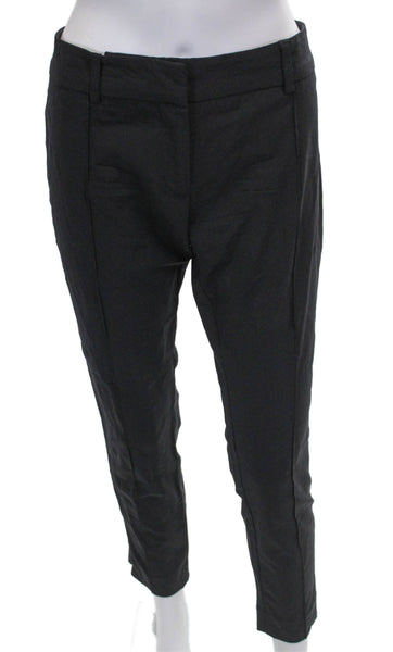 Nili Lotan Women Black Wool Dress Pants Zip Size 4