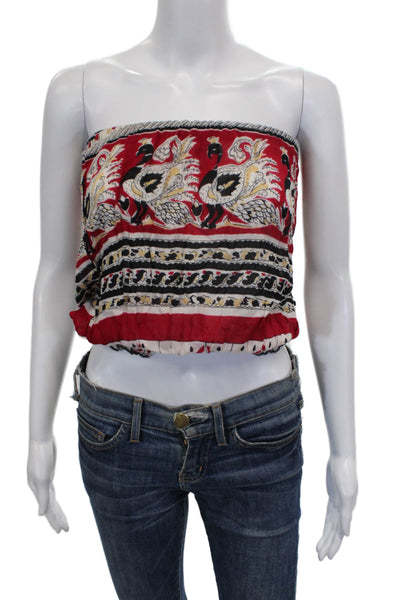 Urban Renewal Womens Cropped Off Shoulder Animal Print Tank Size S