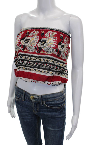 Urban Renewal Womens Cropped Off Shoulder Animal Print Tank Size S