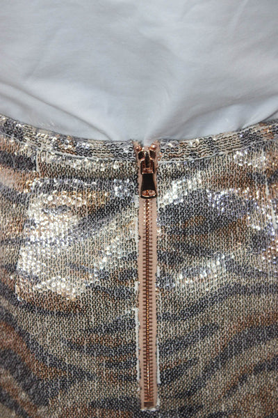 Le Superbe Women Straight Pencil Skirt Multicolor Animal Print Size 0