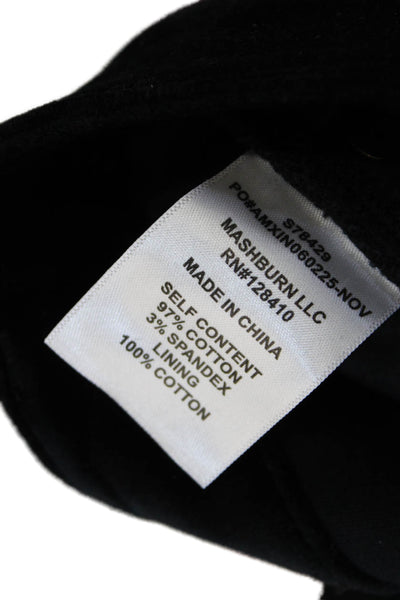 Ann Mashburn Women Dress Pants Black Cotton Inseam 28 Size 30