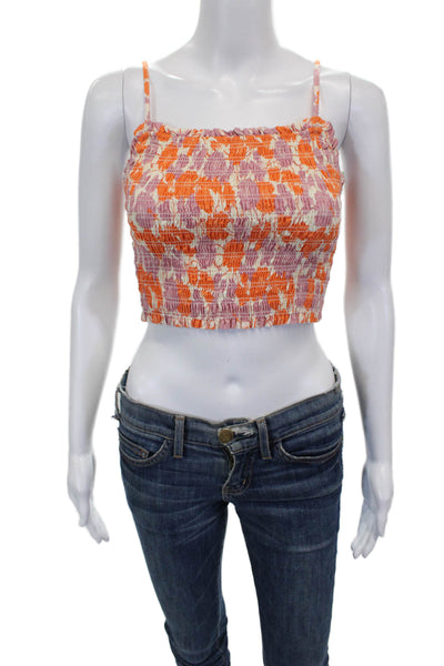 Birds of Paradis Women Multicolor Geometric Square Neck Camisole Size XS