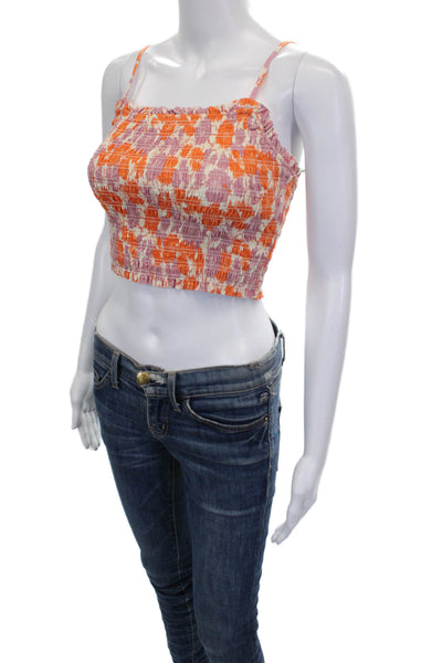 Birds of Paradis Women Multicolor Geometric Square Neck Camisole Size XS