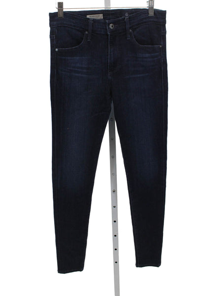 AG Adriano Goldschmied Womens Skinny Blue Jeans Rayon Size 27