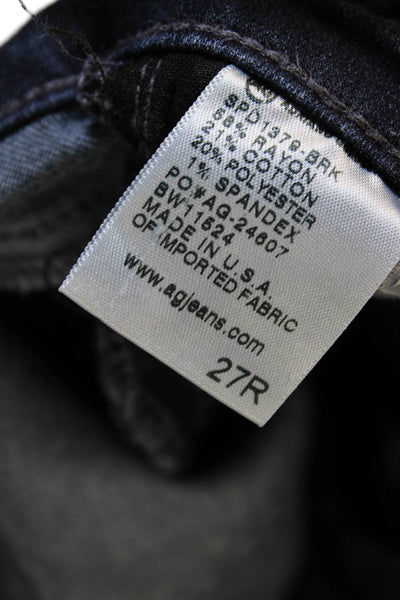 AG Adriano Goldschmied Womens Skinny Blue Jeans Rayon Size 27