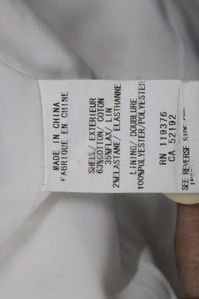 Helmut Women Basic Jacket White Button Long Sleeve Size 6