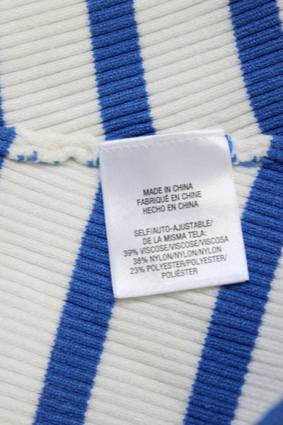 Favorite Daughter Womens Blue Striped V Neck Cardigan Long Sleeve Size S