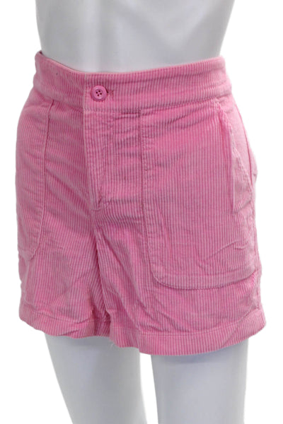 J Crew Women Pink Cotton Solid Shorts Size 10