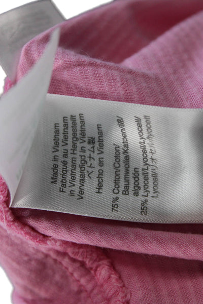 J Crew Women Pink Cotton Solid Shorts Size 10