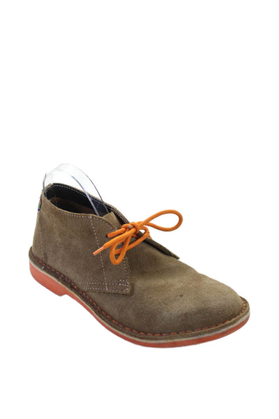 Veldskoen Womens Suede Lace Up Oxford Shoes Brown Orange Size 7