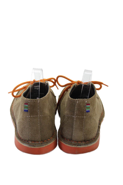 Veldskoen Womens Suede Lace Up Oxford Shoes Brown Orange Size 7
