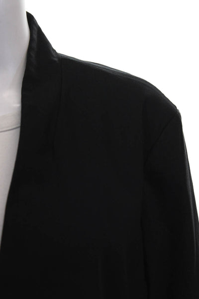 Nic + Zoe Women Black Basic Jacket Long Sleeve Rayon Size XL