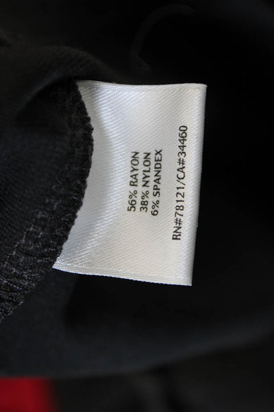Eileen Fisher Womens Cropped Rayon Solid Leggings Black Size PL