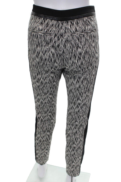 Rebecca Taylor Women Dress Pants Multicolor Geometric Cotton Zip Size 6