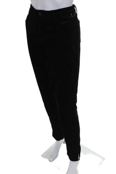 L'Agence Womens Skinny Black Cotton Blend Pants Size 30