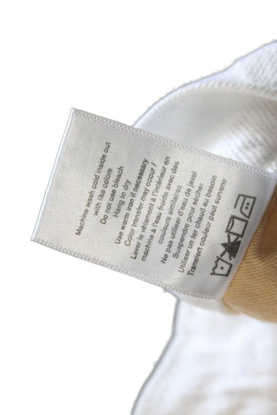 Rag & Bone Mens Straight Jeans White Cotton Button Fly Size 34
