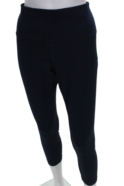 Lululemon Womens Capri Leggings Blue Nylon Size 12