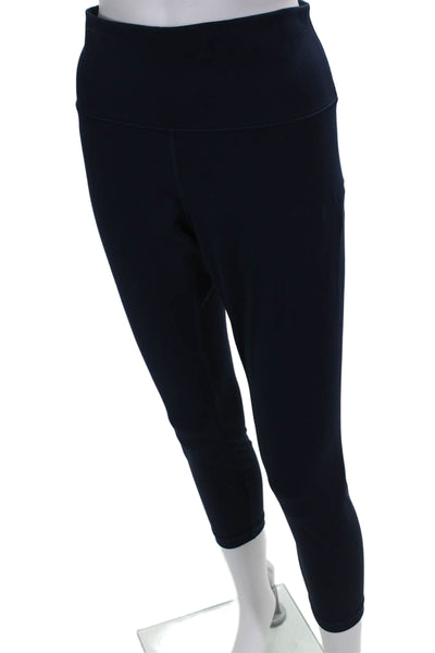 Lululemon Womens Capri Leggings Blue Nylon Size 12
