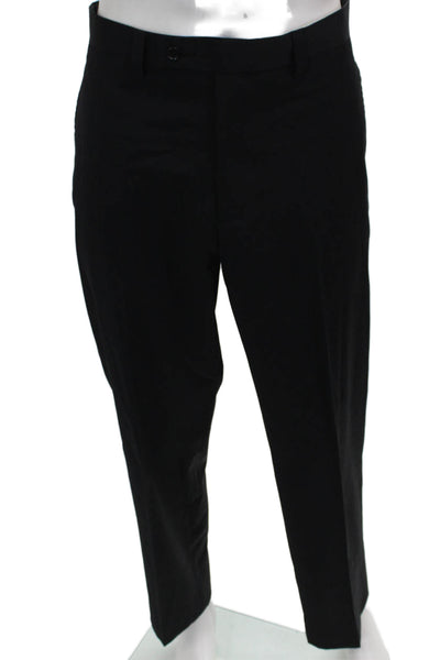 Calvin Klein Mens Dress Pants Black Polyester Size 34