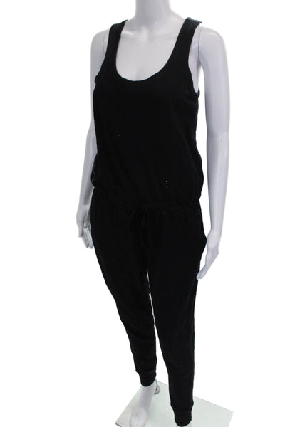 Wilt Women Sleeveless Black Jumpsuit Scoop Neck Cotton Pullover Size S