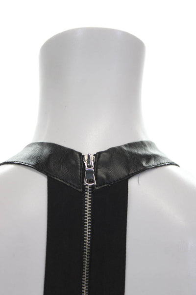 Cut25 by Yigal Azrouel Womens Silk Cowl Neck Sleeveless Tank Pink Zip Size 4